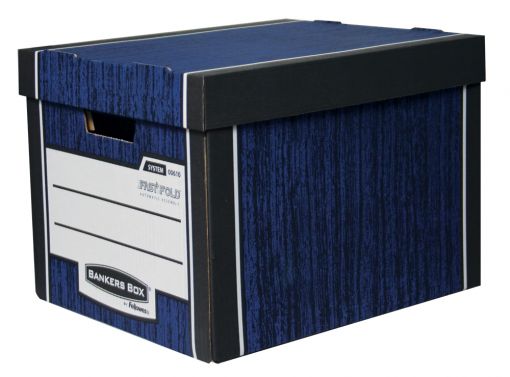 Archyvinė dėžė Woodgrain - tamsiai mėlynos spalvos